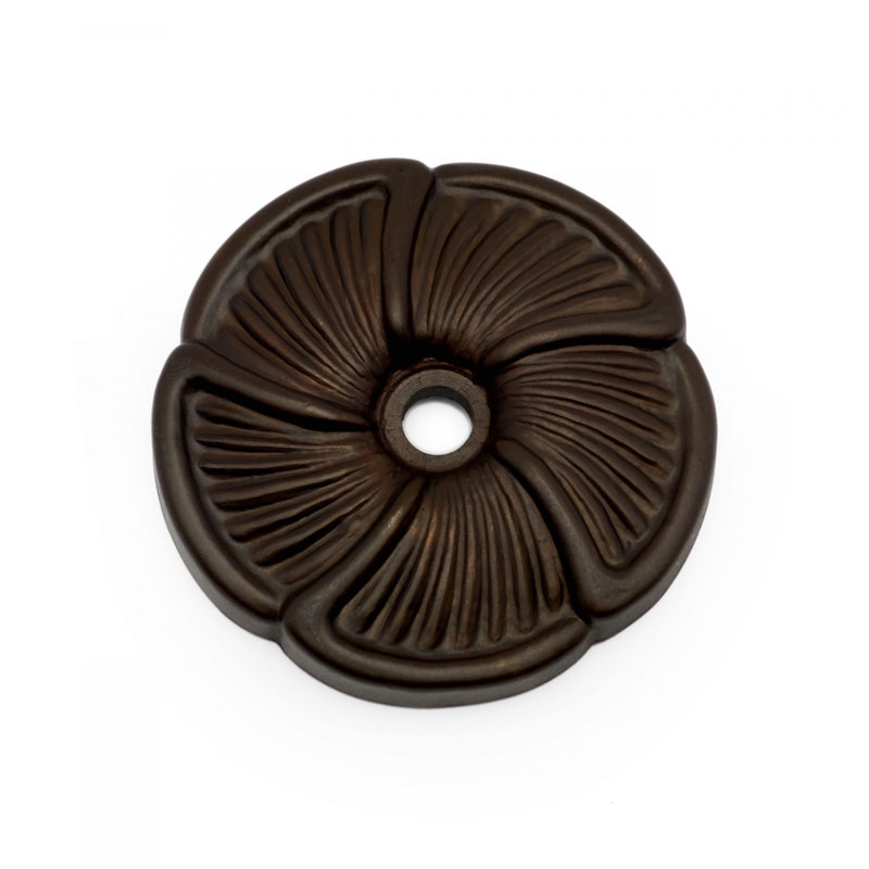 Plaque arrière à poignée marguerite série BP, Bronze huilé