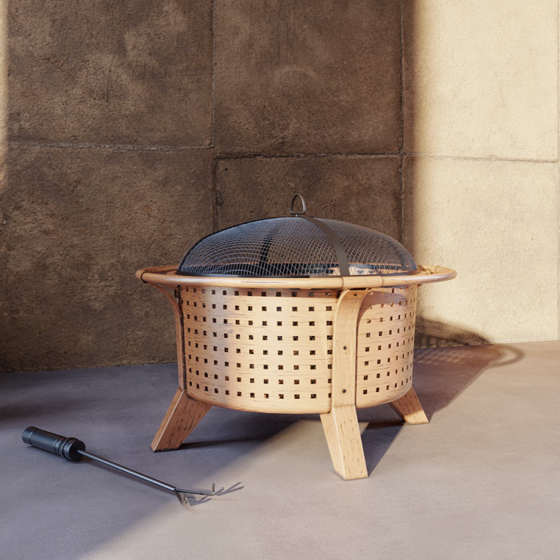 Round Steel Wood Burning Smokeless Fire Pit