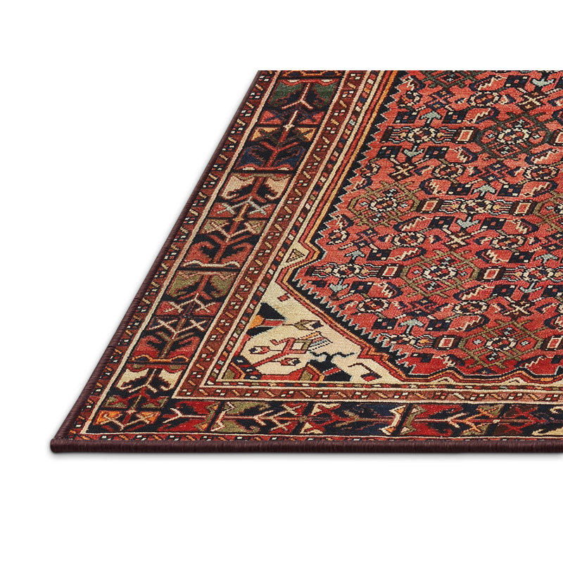 Tapis rose Southwestern, Rectangle 7 pi x 9 pi