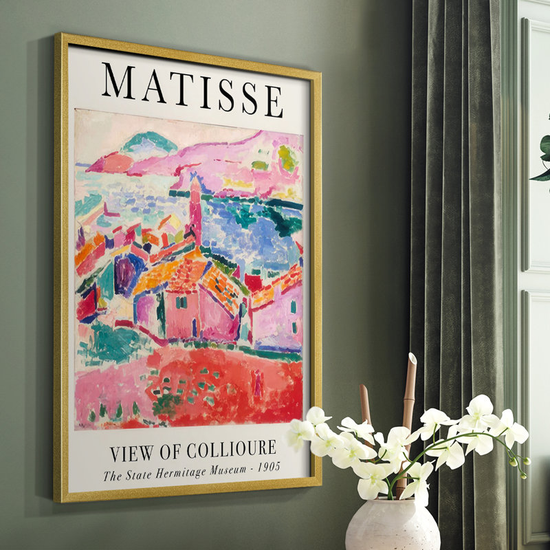 Matisse CL XXVII, reproduction encadrée - bois massif, H 28 po x l 22 po