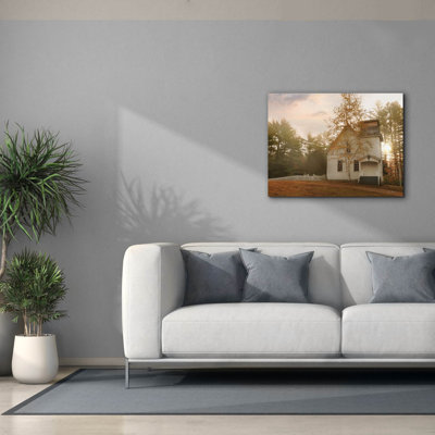 «Little White Church» par Lori Deiter, estampe numérique sur toile