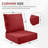 Ancolonia Outdoor 6" Thick Cushion Set - Seat/Back Cushions For Swivel Gliders And Armchairs (Set Of 3)-147992187-147992191