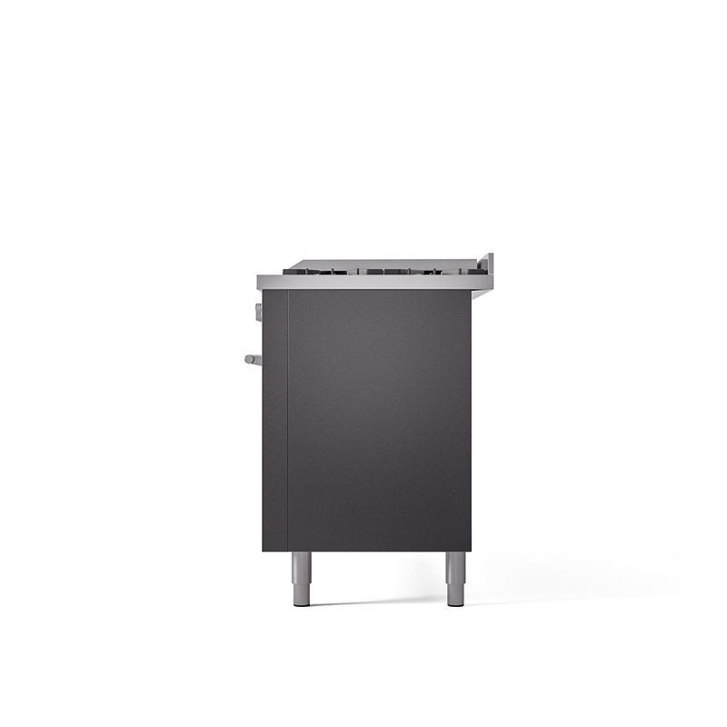 ILVE Professional Plus II 60 in Dual Fuel Range 9 Burner, Griddle, Stainless Steel, Liquid Propane