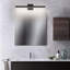 Éclairage pour meuble-lavabo noir moderne 23,6 po