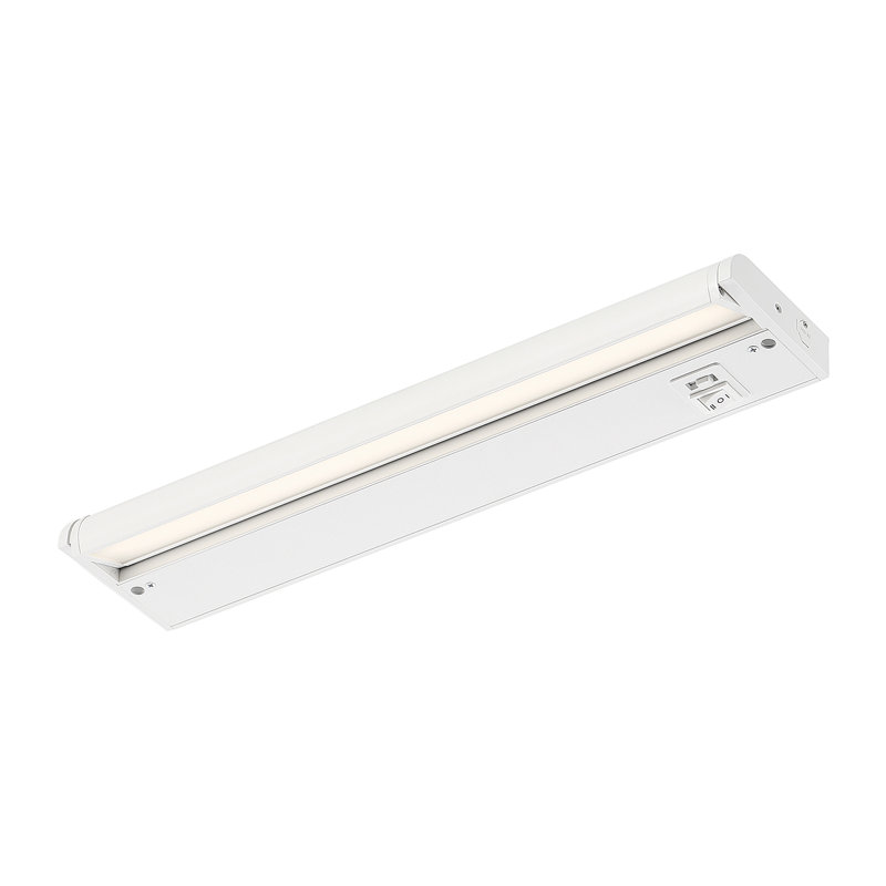 White LED 16'' Under Cabinet Light Bar with Integrated Bulb