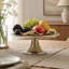 Plateau décoratif sur piédestal orné de style lys calla