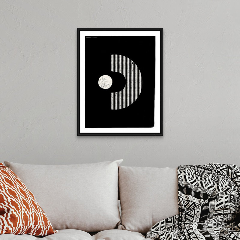 RetroGeo - Consume - reproduction sur toile, H 32 po x l 26 po x P 1,75 po, Cadre flottant noir