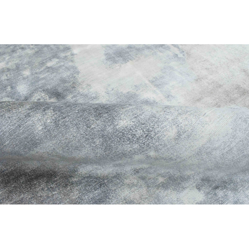 Tapis gris tissé à la main et à plat