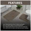 2 Piece Bathroom Rug Set Greek Key Pattern Bath Mat & Pedestal Mat Non Slip Rubber Back Soft Absorbent Mats-19840734
