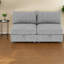 Canapé modulaire en chenille avec rangement