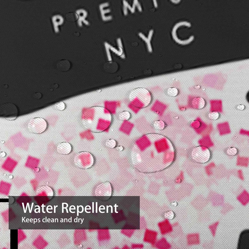 Rideau de douche imperméable à motif de pétales de roses avec 12 crochets, L 72 po x l 78 po