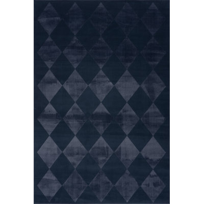  Erielle Diamond Washable Area Rug