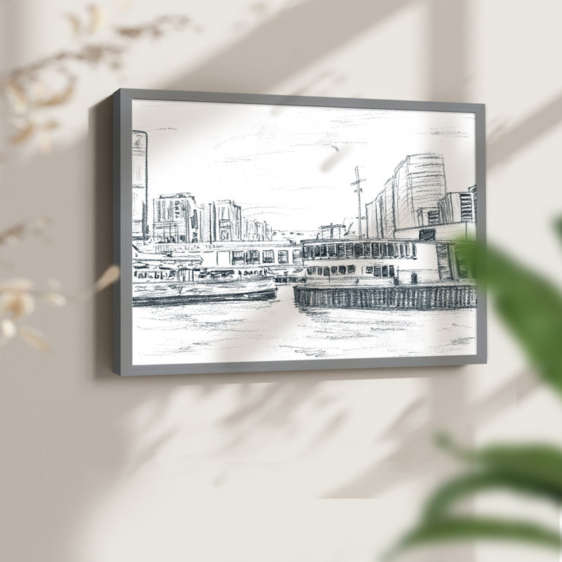 Ferryboats III -Framed Print - Restickable