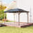 Durable Outdoor Canopy, Aluminum And Steel Frame Gazebo For Entertaining