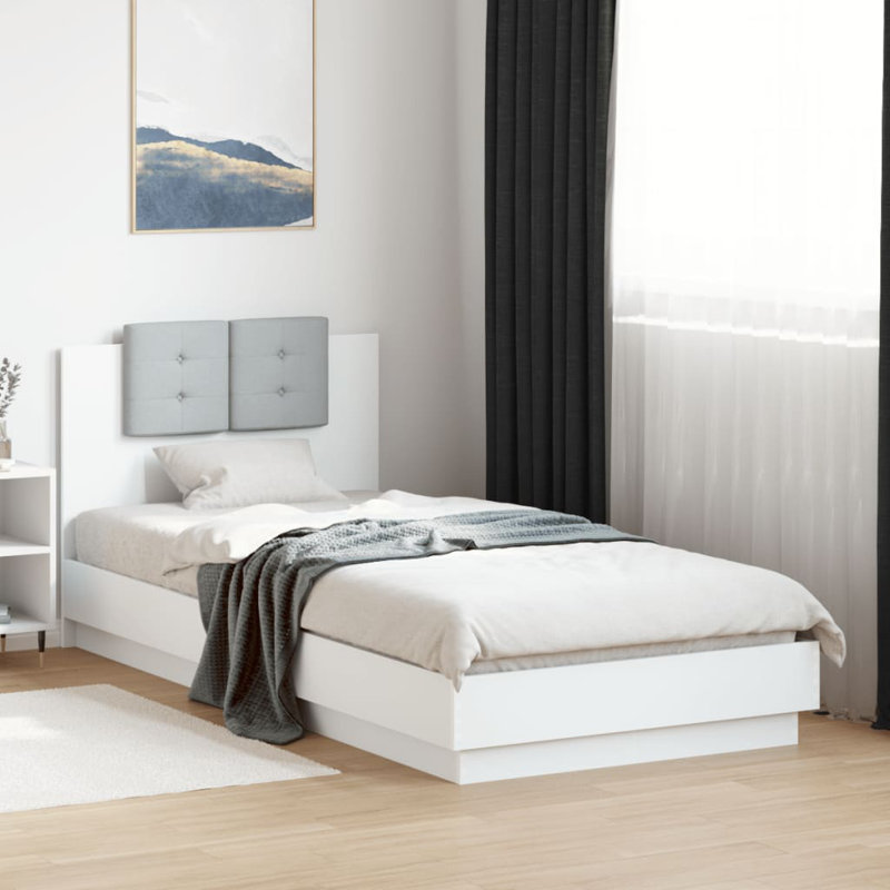 Middleport Bed, White, EU Kingsize - 160 x 200 cm