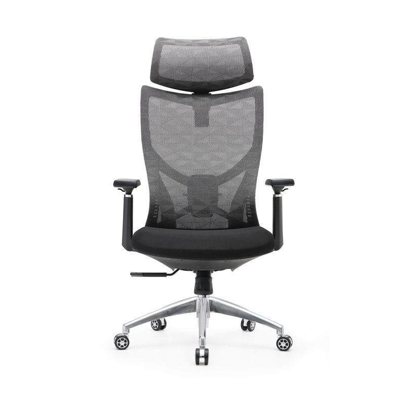 Arunya Mesh Task Chair with Headrest, Gray