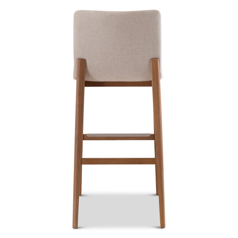 Modern Brazilian - Godan Stool, Harvest Natural Seat/Domasco Frame, Bar Stool (29.25” Seat Height)