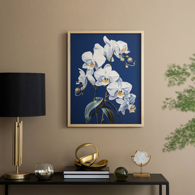 «FLORAL Series CLxxxi», reproduction encadrée - bois massif