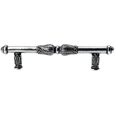 Acanthus pull with feather scroll