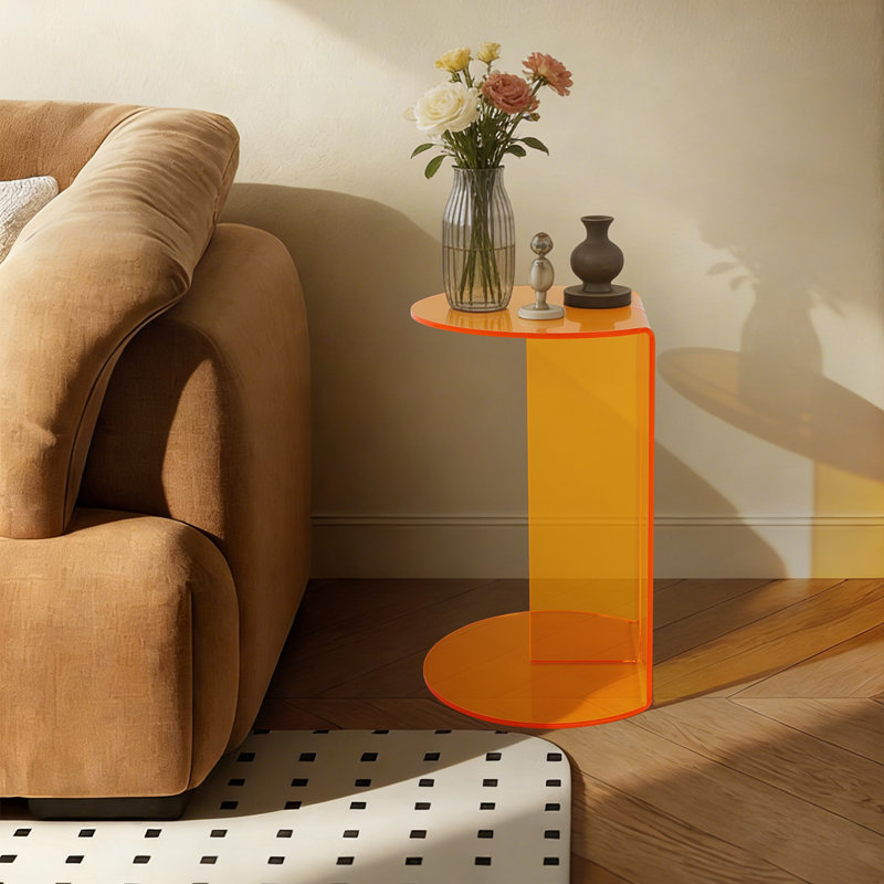 Acrylic End Table, Side Table, Small Coffee Table