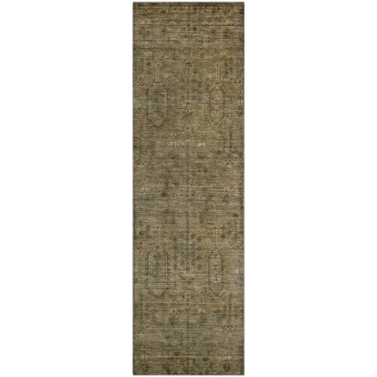 Premium Machine Washable Prisco Brown Rug