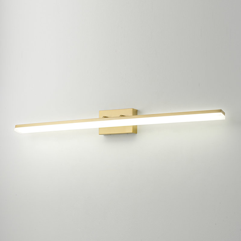 Barre d'éclairage de salle de bain 48 lumières DEL 46 W à intensité variable 48 W Alfonzie, Blanc froid 5000K, Or brossé