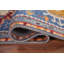 Tapis de couloir indien bleu traditionnel 2x8