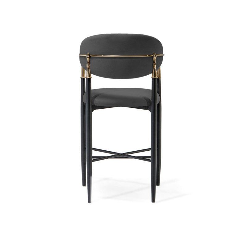 Tabouret Roubi, Gris foncé