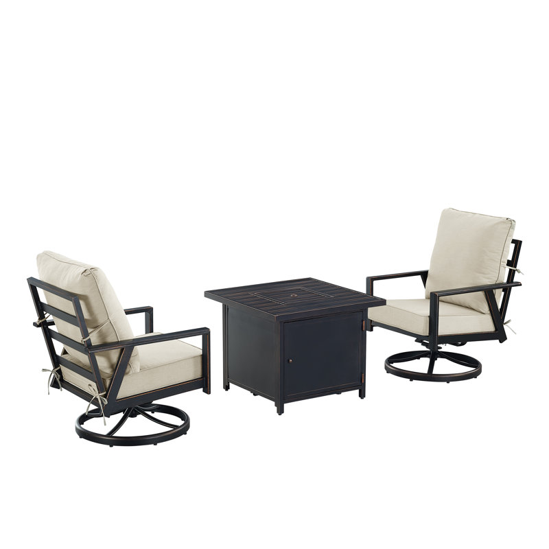 Ensemble bistro noir avec deux chaises, Gris clair
