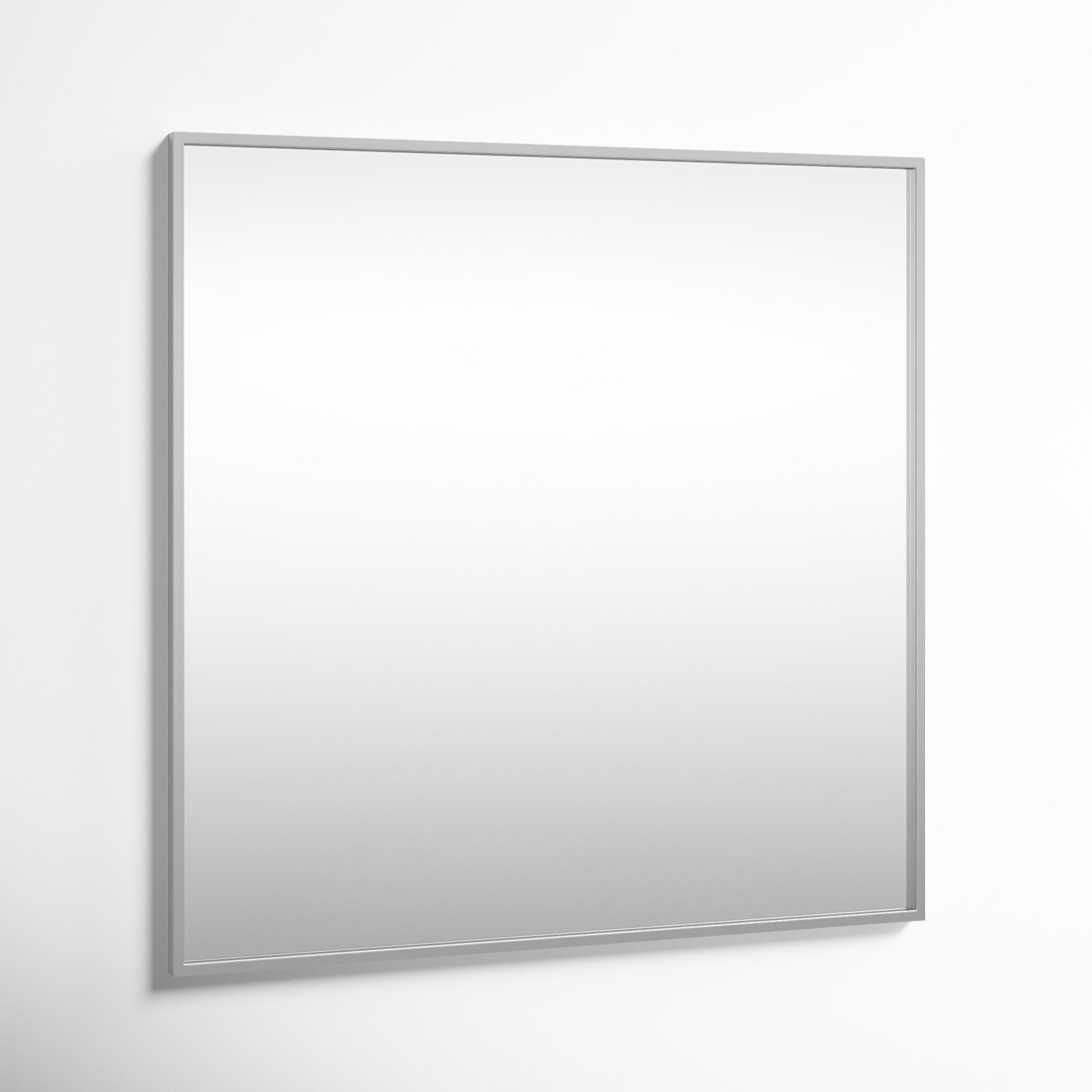 Sabine Metal Rectangle Wall Mirror, 36" x 36", Silver