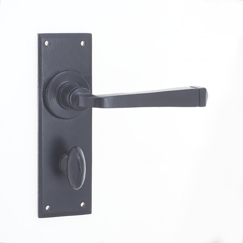 Valley Forge Privacy Door Handle, Black
