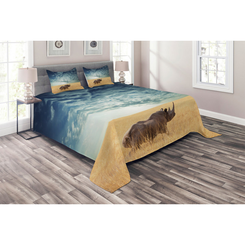Rustic Coverlet, King Bedspread + 2 Shams
