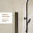 Shower Sliding Door Walk-in Shower Screen Dual Usage,1/4 Inch Thick Glass Panel with Stainless Steel Handle