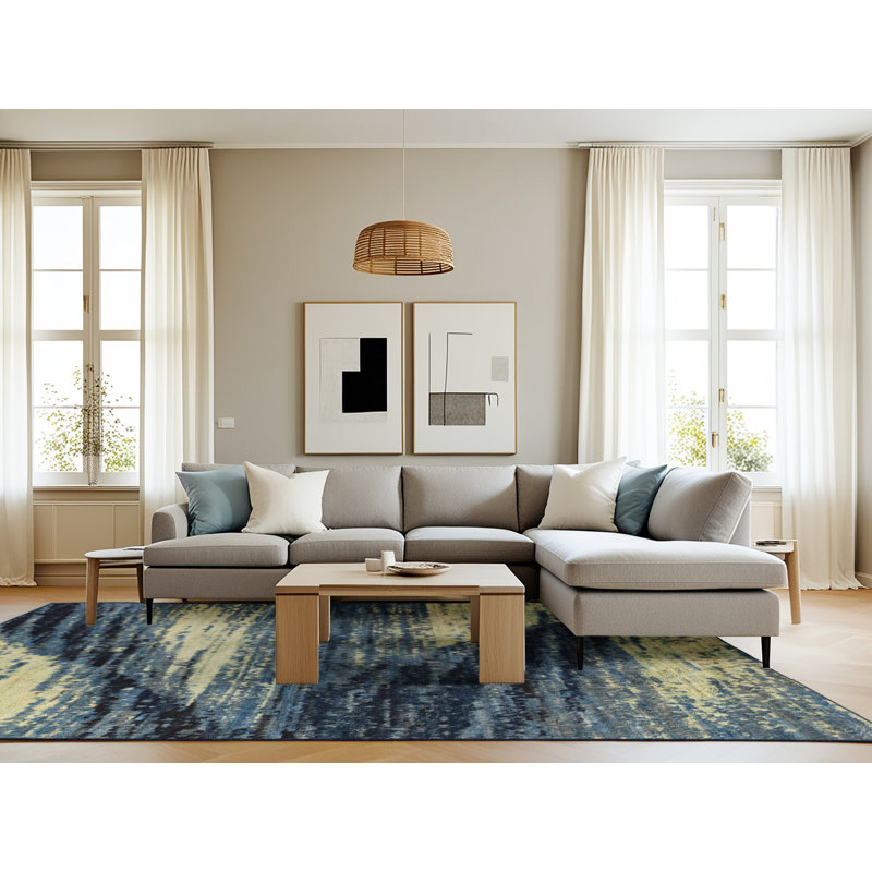 Abstract Indoor Rug, Rectangle 8' x 12'