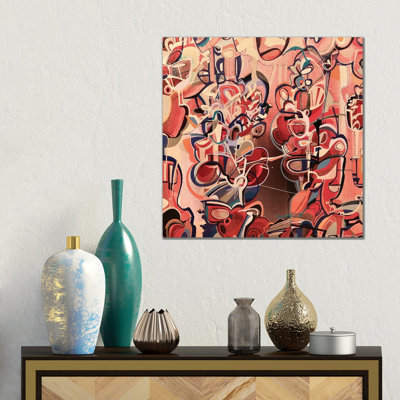 Abstract Red by Rebecca Moy - No Frame Gallery-Wrapped Canvas Giclée on Canvas