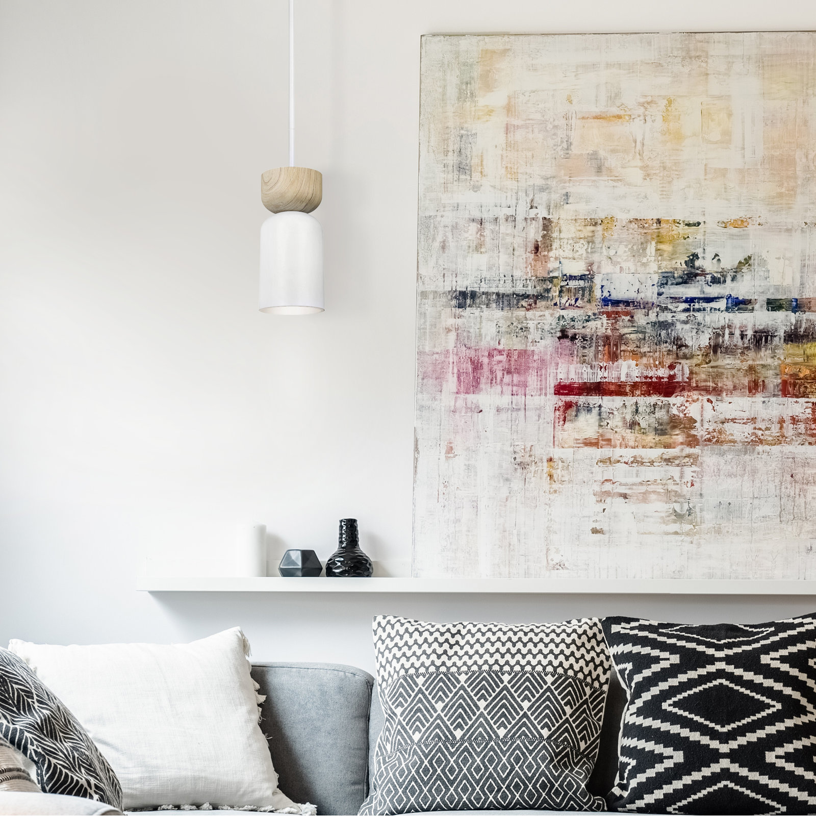 Kirshe Single Light Metal Pendant