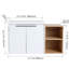 Queneisha 35.89'' Single Bathroom Vanity with Ceramic Top