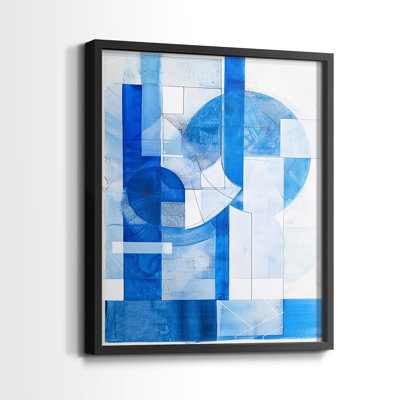 Série ABSTRACT Lxxix - reproduction encadrée de qualité supérieure - prête à être accrochée - aucun clou requis