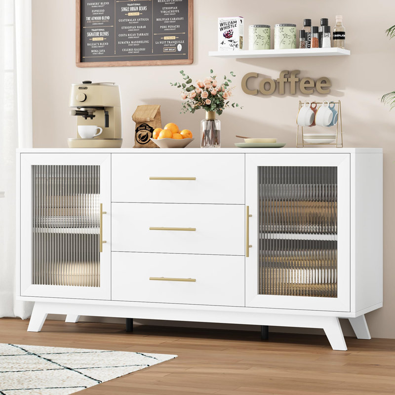 Armoire de bar Coffer, Blanc