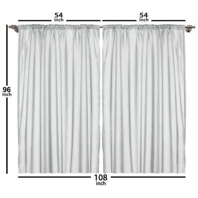 Autumn Semi-Sheer Rod Pocket Curtain Panels