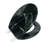 17" Marbleized Mdf Toilet Seat - Round Standard Size - Faux Marble Design Black-126332511