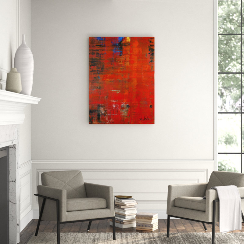 Superman - Artist Enhanced Canvas Print, Black Framed Canvas, 61.5" H x 41.5" W x 1.75" D