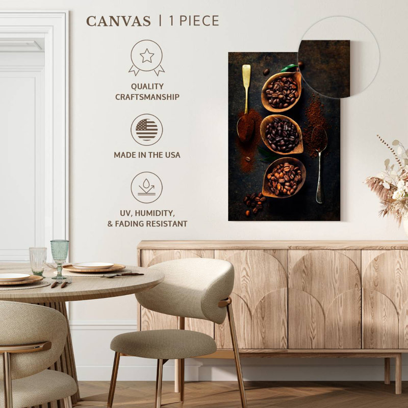 Yarlin Coffee Grounds And Beans, 24" H x 16" W