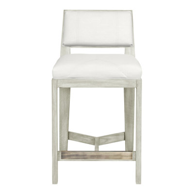 Scoville By Thom Filicia Upholstered Bar Stool with Solid Wood Frame