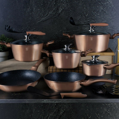 15 - Piece Non-Stick Aluminum Cookware Set