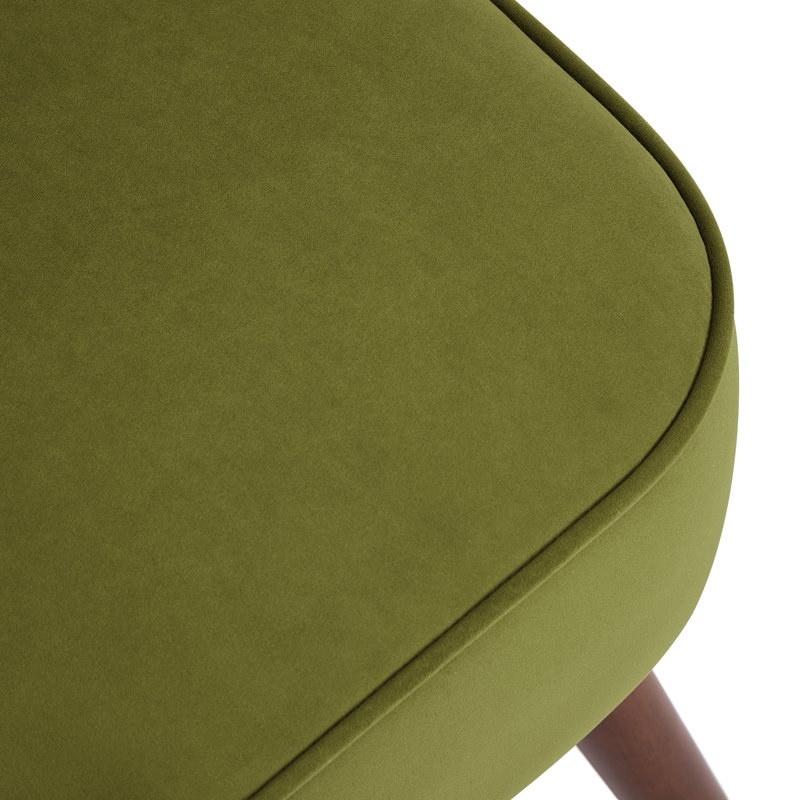 72 cm Wide Velvet Wingback Accent Chair with Button-Tufted Back, Green