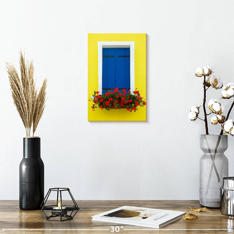 Lilie Blue Window Shutters, 12" H x 8" W