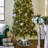 The Holiday Aisle® Rotating Tree Stand Base w/Snowdrift Pine Christmas Tree