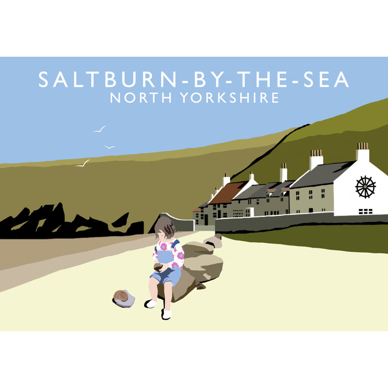 'Saltburn-by-the-Sea 5' by Richard O'Neil - Print, No Frame, 30 cm H x 40 cm W x 1 cm D