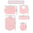 Athyrium Cotton 5 Piece Bath Mats Set, Quick Dry, Machine Washable, Absorbent-80240288